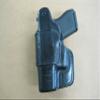 Azula Dual Belt Loop IWB Molded Leather Concealed Carry Holster for 1911 3.5" Barrel Pistol Without Rail - Black Right Hand view 2