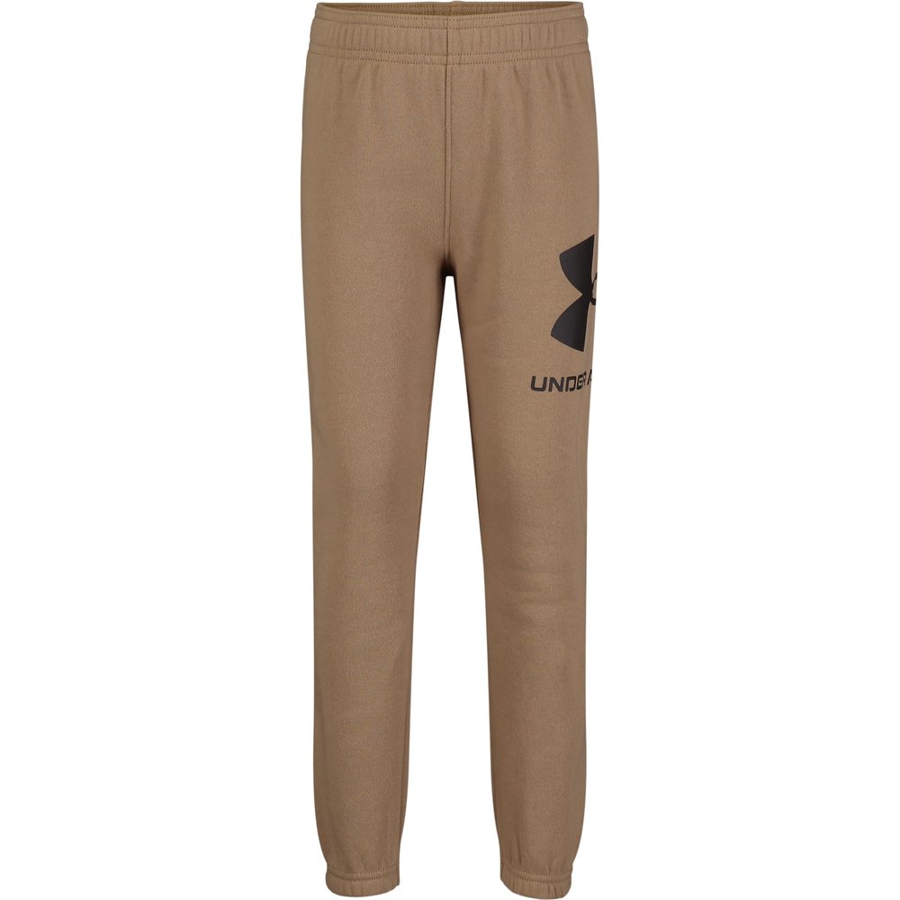 Under Armour Boys' Pull-On Jogger Sweatpants, Soft & Comfortable, Relaxed Fit, Camel Rival Big, 7
