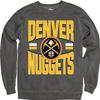 Denver Nuggets NBA Officially Licensed Crewneck Sweatshirt Ringspun Bold Black, Medium view 2