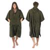 NIXY Towel Changing Poncho: Premium 100% Cotton, Soft Velvet Exterior, Terry Interior: Ultimate Comfort for Beach, Surf, Pool, and Outdoor Adventures - For Men, Women (Green, Small) view 2