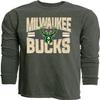 Milwaukee Bucks NBA Officially Licensed Long Sleeve T-Shirt Ringspun Bold Team Color, Small view 1