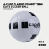 Capelli Sport Soccer Ball Size 5, 4-Cube Classic Competition Elite Soccer Ball for Youth and Adult Players, Outdoor and Indoor Training, White/Black view 2