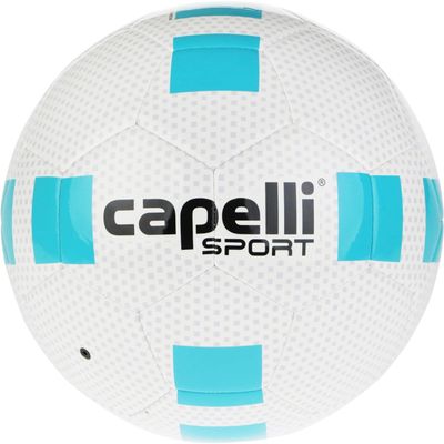 Capelli Sport Soccer Ball Size 5, Fusion II Cubes Team FIFA Basic Soccer Ball for Youth and Adult Players, Outdoor and Indoor Training, Turquoise