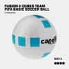 Capelli Sport Soccer Ball Size 5, Fusion II Cubes Team FIFA Basic Soccer Ball for Youth and Adult Players, Outdoor and Indoor Training, Turquoise view 2