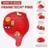 FRANKTECH Golf Club Covers Pins, 10pcs or 25pcs PVC Plastic Decoration Charms, Funny Add On, Compatible to Golf Head Covers (10PCS, USA Theme) view 3