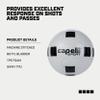 Capelli Sport Soccer Ball Size 5, 4-Cube Classic Team FIFA Basic Soccer Ball for Youth and Adult Players, Outdoor and Indoor Training, White/Black view 4