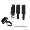 INOOMP 4pcs Ski Straps for Carrying Snowboard Carrier Easy Adjust Shoulder Back Band Fasteners for Ski Poles view 3