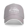 80th Birthday Gift It Took 80 Years to Look This Good Funny Baseball Cap Sun Hat Women Trucker Hat Men Dad Hat Gray view 1