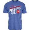 Detroit Pistons NBA Officially Licensed Youth Tri-Blend T-Shirt Hoop Team Color, Medium view 2