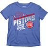 Detroit Pistons NBA Officially Licensed Youth Tri-Blend T-Shirt Hoop Team Color, Medium view 3