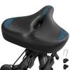 Oversized Bike Seat Cushion for Peloton Bike & Bike+, Comfort Bicycle Seat Replacement for Men & Women, Extra Wide Bike Saddle Compatible with Peloton, Echelon, Exercise, Electric, Cruiser Bikes view 1