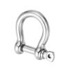 PATIKIL Screw Pin Shackle 5mm 3/16" 220lb, 316 Stainless Steel Forged Bow Shackle Marine Grade for Chains Wire Rope Outdoor, Silver view 3