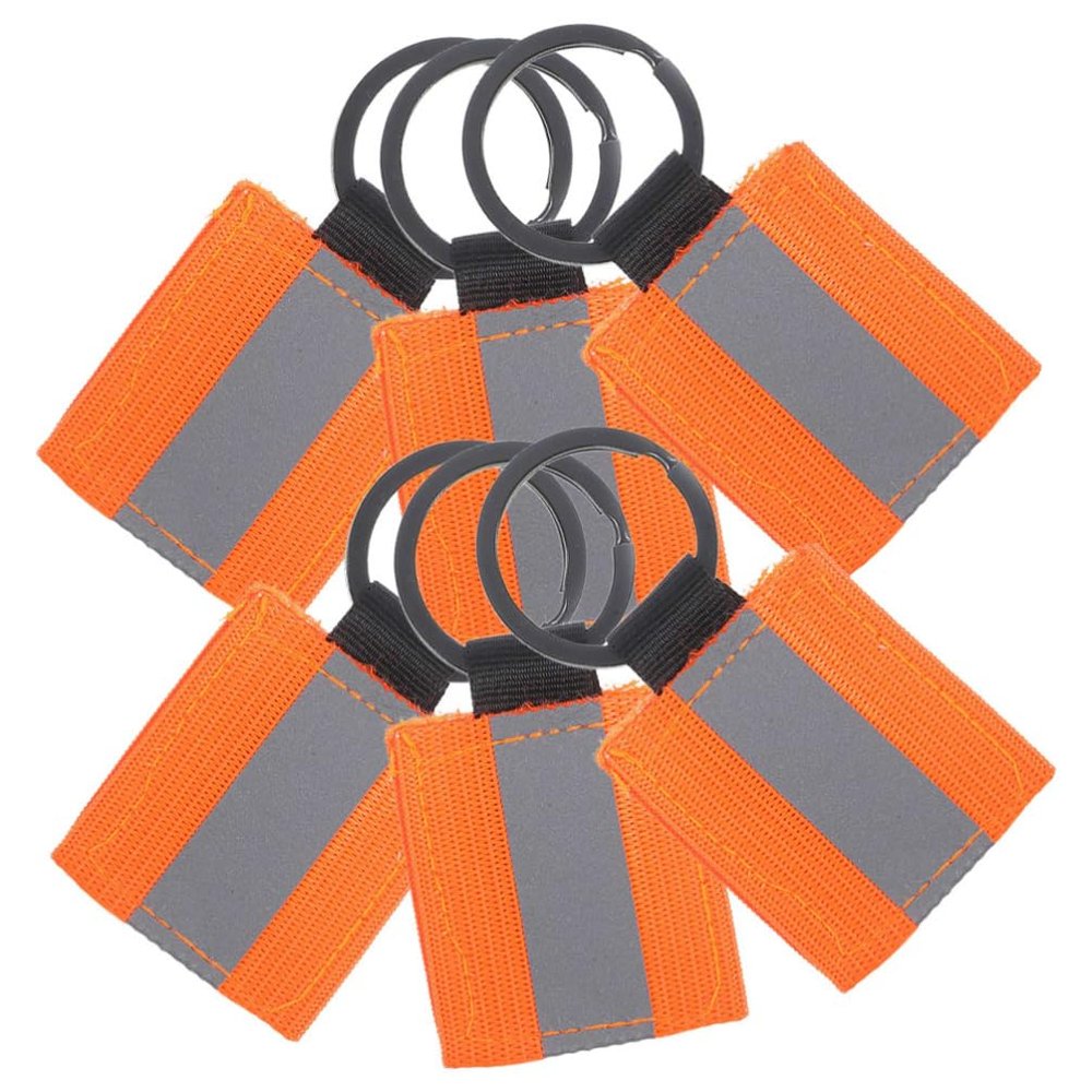BESPORTBLE 6pcs Reflective Keychain Zipper Pulls for Backpack Double-Sided High Visibility for Boys and Girls and Adults Stylish Reflective Gear for Enhanced Low Light Conditions