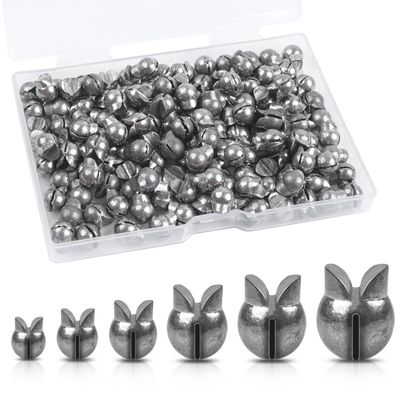 100Pcs Split Shot Fishing Weights Sinkers - Removable Round Lead Drop Shot Weights Small Fishing Line Weights for Freshwater Saltwater Bass Fishing (1.5G)