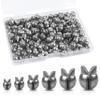 100Pcs Split Shot Fishing Weights Sinkers - Removable Round Lead Drop Shot Weights Small Fishing Line Weights for Freshwater Saltwater Bass Fishing (1.5G) view 1