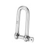 PATIKIL Screw Pin Shackle 5mm 3/16" 220lb, 316 Stainless Steel Forged Long D Shackle Marine Grade for Chains Wire Rope Outdoor, Silver view 3