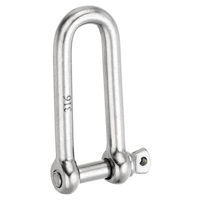 PATIKIL Screw Pin Shackle 12mm 1/2" 2646lb, 316 Stainless Steel Forged Long D Shackle Marine Grade for Chains Wire Rope Outdoor, Silver
