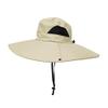 WITHMOONS Wide Brim Boonie Bush Hat Fishing Hiking Hat Foldable Safari Cap Outdoor YZ80250 (Beige) view 4