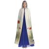 QASNLU Dalmatian print Halloween hooded cape decoration cape costumes for witches, Mardi Gras, Christmas, Black view 2