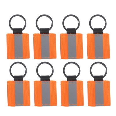 BESPORTBLE 8pcs Reflective Keychain Zipper Pulls for Backpacks High Visibility Bag Charms for Night Double-sided Design Lightweight and Compact for Daily Use Fluorescent