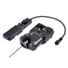 Metal PST4 Laser Sights Box(with IR Laser+Red/Green/Blue Laser Sight+Remote Pressure Switch), &M300A Strong White LED Flashlight Combo, Black view 2