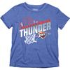 Oklahoma City Thunder NBA Officially Licensed Youth Tri-Blend T-Shirt Hoop Team Color, Small view 3