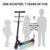 Rahmory Kick Scooter for Ages 5-12,Kid, Teens. Max Load 155 LBS. Foldable, Lightweight, with Light up Wheels and Dynamic Light Deck, Teen and Adults, 3 Adjustable Levels. view 3