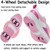 ANEFUN Roller Skate Shoes for Kids Girls Boys Detachable Wheeled Fashion Sneakers view 4