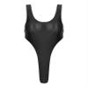 Rswnyirn Womens Oil Silky One-Piece Sling Shot Swimsuit Micro Bikini Underwear Thong Swimwear Black Medium view 4