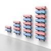 amhricho Yoga Mat Storage Rack, Wall Mounted Yoga Mat Holder, Large Capacity Storage Shelf, Multi-layer Storage, Home Hanging Storage Racks, Suitable for Home, Yoga Studio, Gym, School(Black,5-Tier) view 1