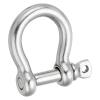 PATIKIL Screw Pin Shackle 14mm 9/16" 2425lb, 316 Stainless Steel Forged Bow Shackle Marine Grade for Chains Wire Rope Outdoor, Silver view 1