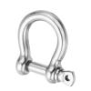 PATIKIL Screw Pin Shackle 14mm 9/16" 2425lb, 316 Stainless Steel Forged Bow Shackle Marine Grade for Chains Wire Rope Outdoor, Silver view 3