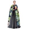 QASNLU Black Lily Pads print Halloween hooded cape decoration cape costumes for witches, Mardi Gras, Christmas view 3