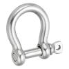 PATIKIL Screw Pin Shackle 12mm 1/2" 1764lb, 316 Stainless Steel Forged Bow Shackle Marine Grade for Chains Wire Rope Outdoor, Silver view 1