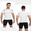 Niksa Men's Compression Shirts, Short Sleeve Athletic Compression Tops Dry Workout T Shirt, Rash Guard Base Layer Undershirt view 2