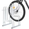 Gecheer Bicycle Stand Indoor Bike Stand, Bike Storage & Parking Rack, for 2 Bikes Floor Freestanding Galvanized Steel SF280661A view 2
