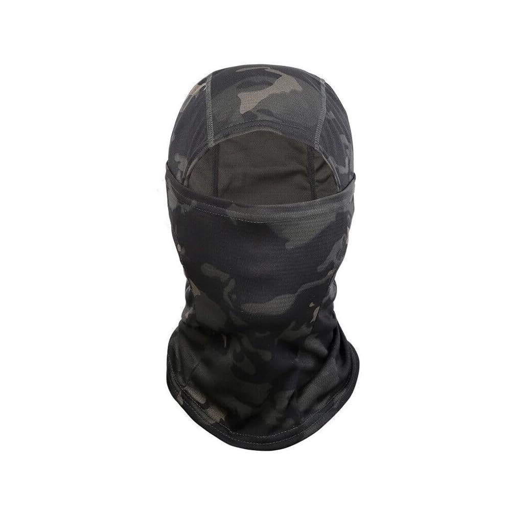 Balaclava UV Protection Full Face Mask Ski Sun Hood Tactical Shiesty Mask Black G-28 for Outdoor Activities for Men and Women Breathable Windproof Elastic Sport Workout Yoga Running Accessories