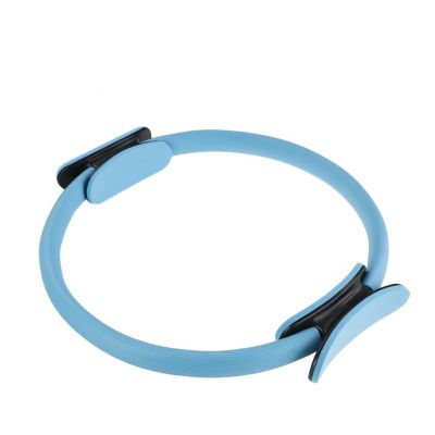 WINLDKFER Pilates Laps, Yoga Circles, Yoga Resistance Rings, Magic Circles, Open Back Circles, Fitness Equipment Exercises, Blue (large diameter 37cm)