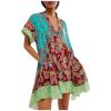 KICILVS Womens Boho Summer Dresses, Boho Clothes for Women, Boho Dress for Women, Boho Mini Dress view 1