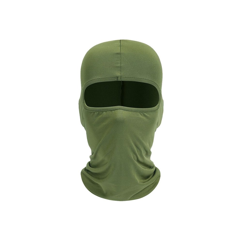 Balaclava Face Mask Sun Cover UV Protection Arm Guard for Headgear green 1 pack for Outdoor Activities for Men and Women Breathable Windproof Elastic Sport Workout Yoga Running Fitness Gym Accessories