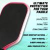 AMA SPORT Pickleball Paddle Edge Guard Tape 3 Pack 20mm Width Paddle Edge Cover Rose Red Gray Gradient view 4
