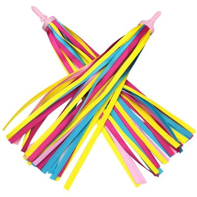 CNAFGBGG 2PCS Bike Streamers Kids Bicycle Ribbons Scooter Streamers Bike Grips Tassels Children Bike Handlebar Accessories Decorations Yellow