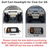 Orel Oko DS Golf Cart LED Light Kit for Club Car DS 1993-Up 12V Modified Front Headlight Replacement Assemblies Left Right Golf Cart Headlamps view 2
