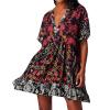 KICILVS Boho Summer Dresses for Women 2025, Plus Size Boho Summer Dresses, Boho Sundress, Boho Mini Dress view 2