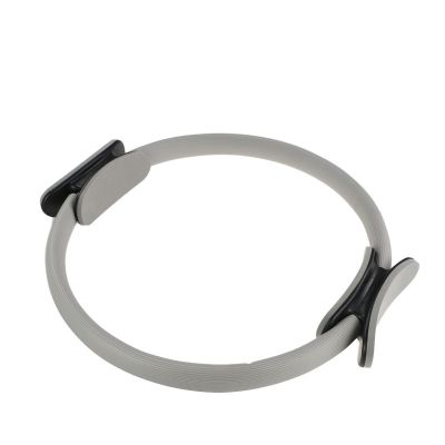 WINLDKFER Pilates Laps, Yoga Circles, Yoga Resistance Rings, Magic Circles, Open Back Circles, Fitness Equipment Exercises, Grey (diameter 33cm)