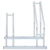 Gecheer Bicycle Stand for 2 Bikes, Freestanding Floor Bike Rack with High-Low Wheel Design Galvanized Steel Stand for Garage Warehouse School Shop view 3