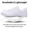 SYIEMNK White Cheer Shoes for Girls Womens Kids Youth, Breathable Soft Comfortable Flats Cheerleading Sneakers, Athletic Training Dance Tennis Shoes for Competition Sports view 4