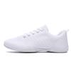 SYIEMNK White Cheer Shoes for Girls Womens Kids Youth, Breathable Soft Comfortable Flats Cheerleading Sneakers, Athletic Training Dance Tennis Shoes for Competition Sports view 3