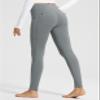 baleaf Women's Fleece Lined Leggings with 5 Pockets, Thermal Warm Winter Tights High Waisted Thick Yoga Pants Cold Gear Graphite Gray L view 4