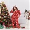 Ekouaer Womens Pajamas Set Long Sleeve Loungewear Soft Lounge Set Joggers with Pockets,X-Large,Red Christmas view 2